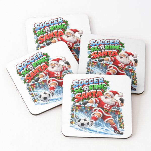 Item preview, SOCCER SCORING SANTA (OR FOOTBALL) designed and sold by signshirtz.