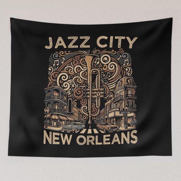 Item preview, New Orleans Mississippi Souvenir Music Jazz City New Orleans designed and sold by DSWShirts.