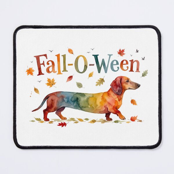 Item preview, Fall-O-Ween Dachshund T-Shirt – Colorful Halloween Wiener Dog & Autumn designed and sold by elisarasada.