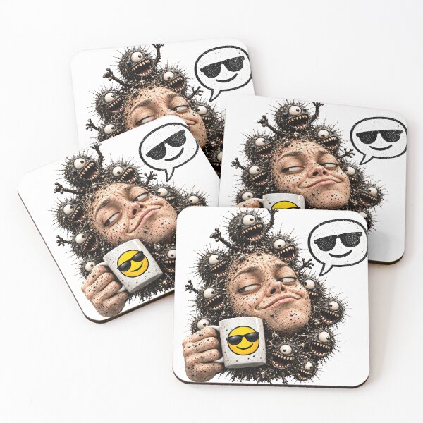 Item preview, Los monstruos de la fiesta se encuentran con los emoticonos designed and sold by videodroom.