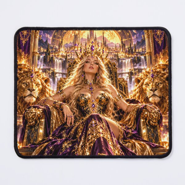 Item preview, Sovereign Lion Empress of Eternal Gold designed and sold by PurvaNimfaMagic.