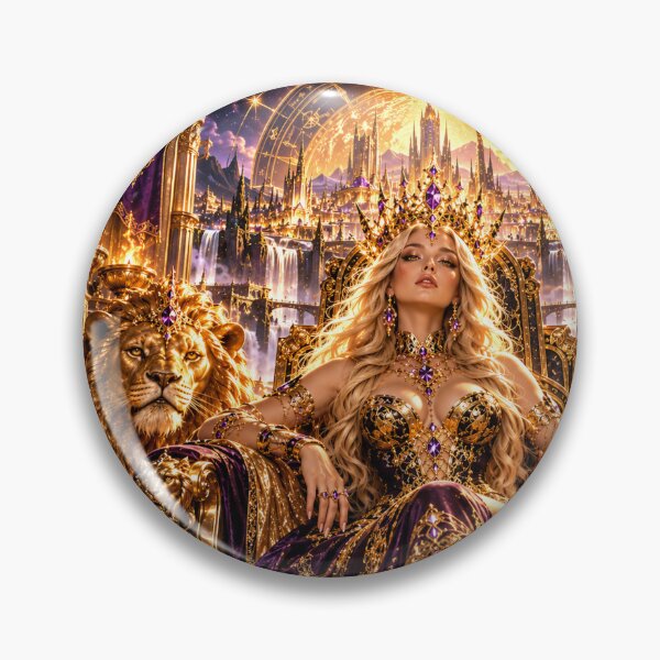 Item preview, Sovereign Lion Empress of Eternal Gold designed and sold by PurvaNimfaMagic.