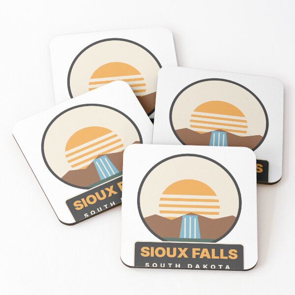 Item preview, Sioux Falls South Dakota Retro Sunset Falls designed and sold by EVHVending.