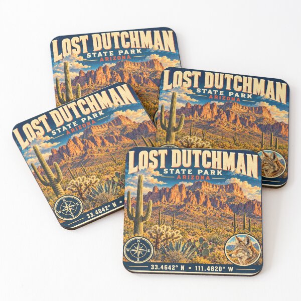 Item preview, Lost Dutchman State Park Retro Travel Sticker designed and sold by naturalsurvival.