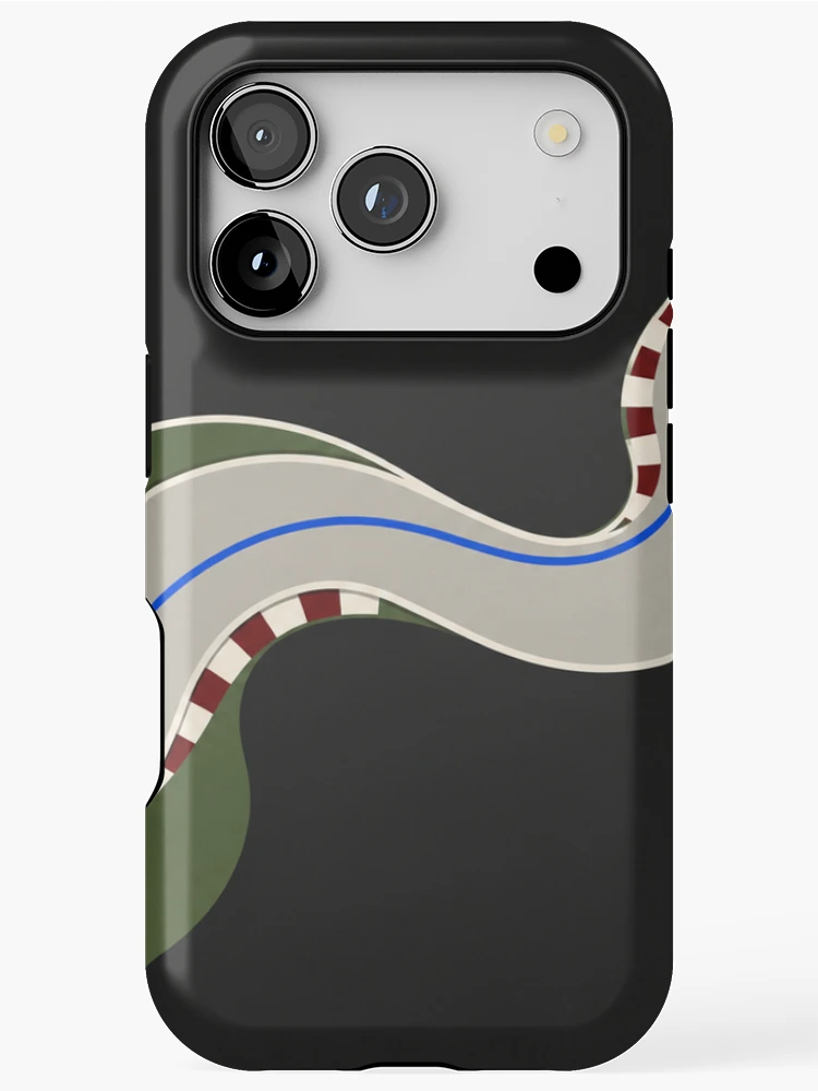 Thumbnail 1 of 4, iPhone Case, Chicane – Abstract Racing Line Mouse Pad designed and sold by astersgraphics.