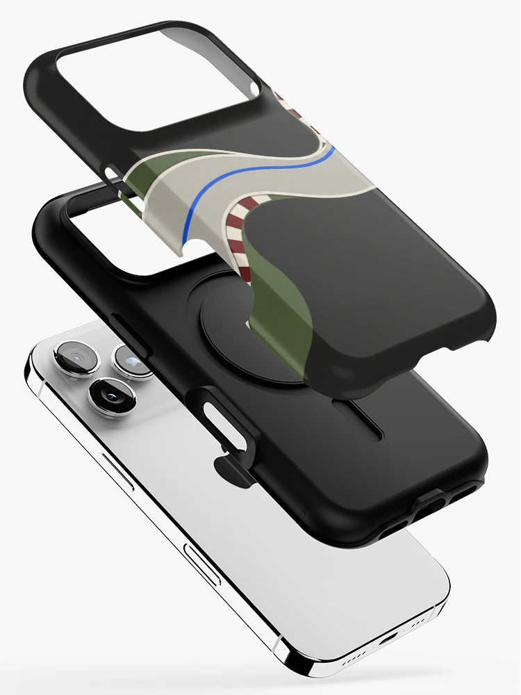 Thumbnail 2 of 4, iPhone Case, Chicane – Abstract Racing Line Mouse Pad designed and sold by astersgraphics.