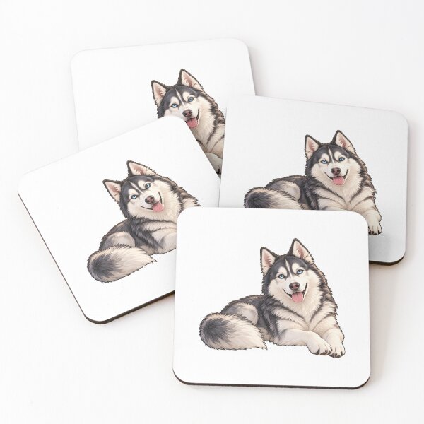 Item preview, Cute Siberian Husky – Adorable Cartoon Dog designed and sold by BerlyArts.