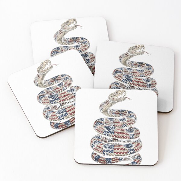 Item preview, Don't Tread On Me – American Flag Rattlesnake designed and sold by Freedom In Threads.