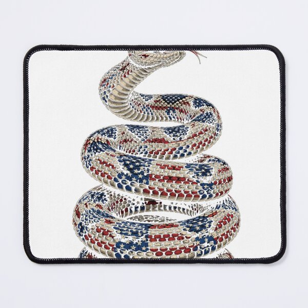 Item preview, Don't Tread On Me – American Flag Rattlesnake designed and sold by Freedom In Threads.