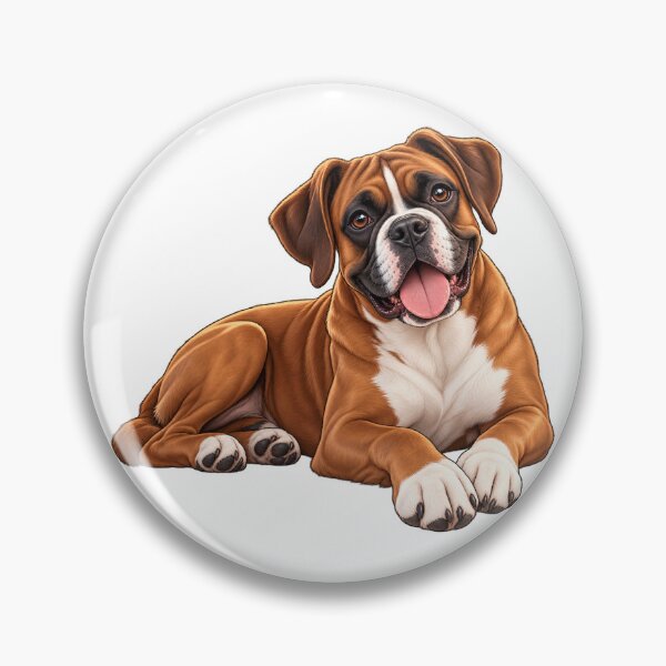 Artikelvorschau, Cute Boxer – Adorable Cartoon Dog entworfen und verkauft von BerlyArts.