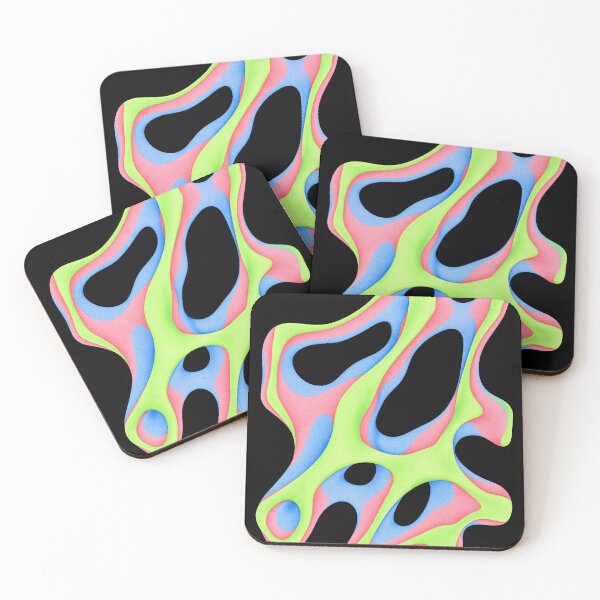 Item preview, Neon Organic Flow Abstract designed and sold by folskullyz.