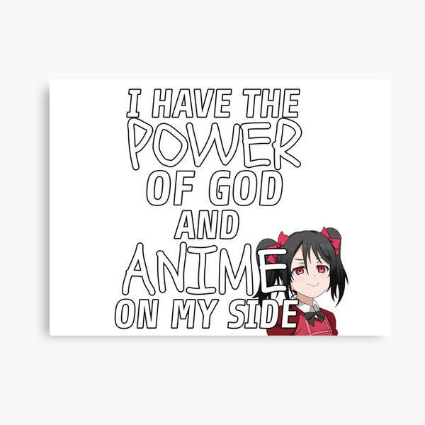 The Power Of God And Anime Canvas Print By Cutiepower Redbubble 0246