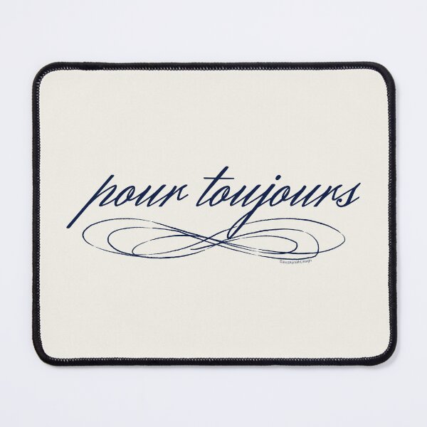 Item preview, Pour Toujours Minimalist French Text Art designed and sold by JustAsmahDesign.