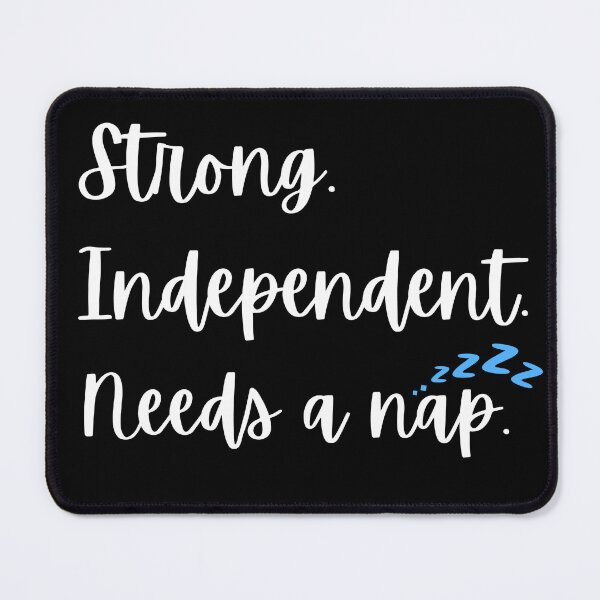 Item preview, Strong Independent Needs a Nap Calligraphy Font Sleep Zzzz  designed and sold by CantFaxGlitter.