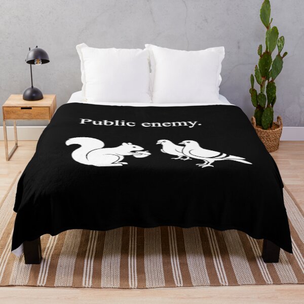 Item preview, Public Enemy Funny Squirrel Pigeons Acorn Standoff Graphic designed and sold by kanjxtan.