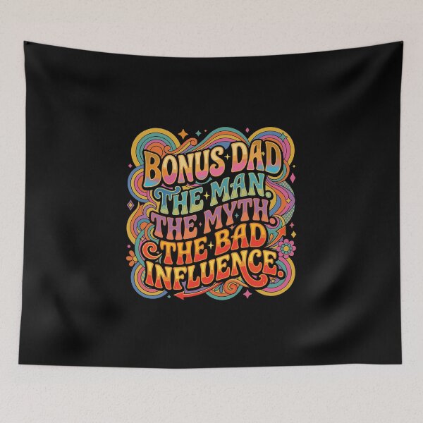 Item preview, Bonus Dad The Man The Myth The Bad Influence Stepfather Father's Day  designed and sold by PopStars1993.