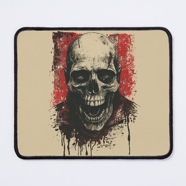 Item preview, Grim Reaper Skull Splatter Art - Grungy Gothic Undead Horror designed and sold by ERODED SELF.