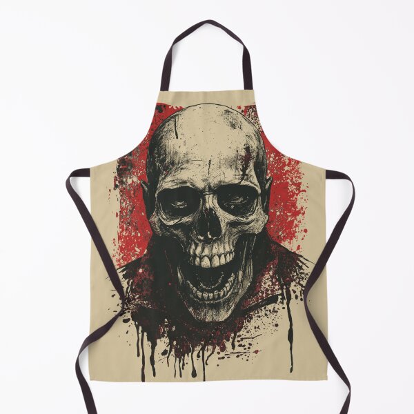 Item preview, Grim Reaper Skull Splatter Art - Grungy Gothic Undead Horror designed and sold by ERODED SELF.