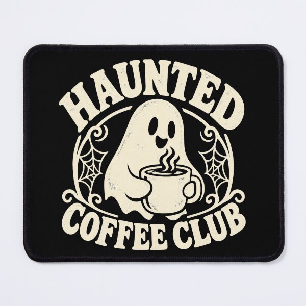 Artikelvorschau, Haunted Coffee Club Spooky Caffeine Lover Halloween entworfen und verkauft von DreamLayerStudio.