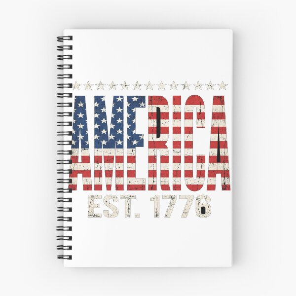 Artikelvorschau, Amerika, gegründet 1776 – Flaggenbuchstaben entworfen und verkauft von Freedom In Threads.