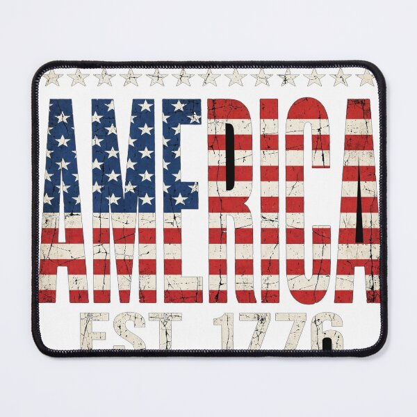 Item preview, America Est. 1776 – Flag Letters designed and sold by Freedom In Threads.