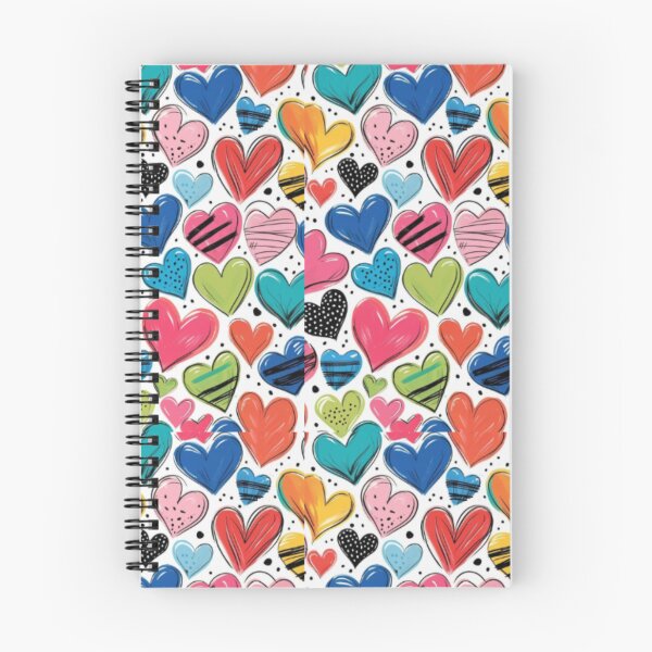 Item preview, Colorful Hand Drawn Hearts Pattern – Cute Love Doodle Heart Design designed and sold by Kruti Collection.