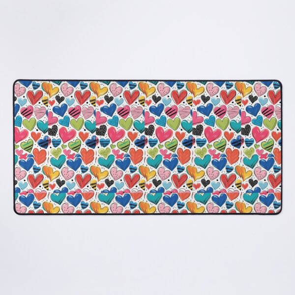 Item preview, Colorful Hand Drawn Hearts Pattern – Cute Love Doodle Heart Design designed and sold by Kruti Collection.