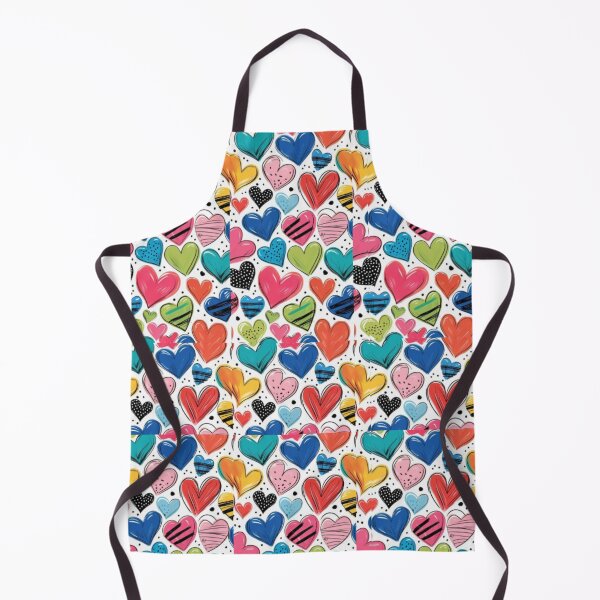 Item preview, Colorful Hand Drawn Hearts Pattern – Cute Love Doodle Heart Design designed and sold by Kruti Collection.