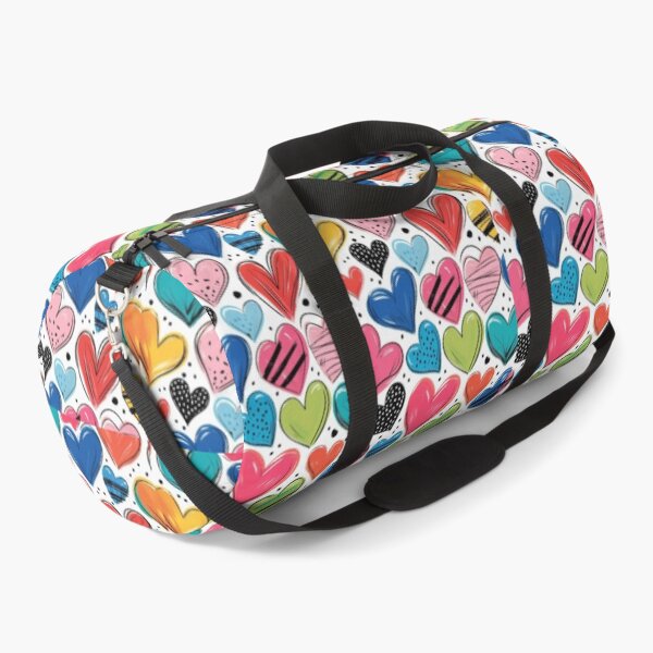 Item preview, Colorful Hand Drawn Hearts Pattern – Cute Love Doodle Heart Design designed and sold by Kruti Collection.