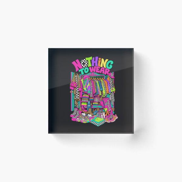 Item preview, Nothing to Wear – Neon Fashion Chaos designed and sold by Aimetoi.
