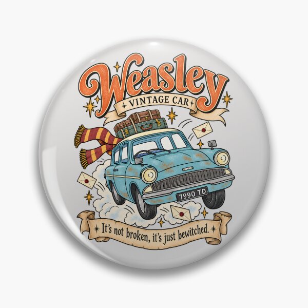Aperçu de l'œuvre Voiture vintage Weasley, art magique des sorciers créée et vendue par VictorinoArt.