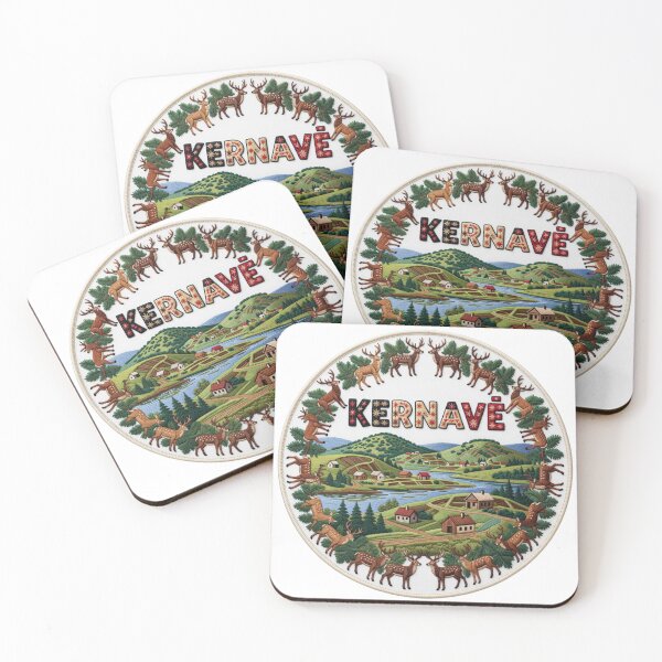 Item preview, Kernave Lithuania Ancient Hillfort Deer Village Embroidered Patch Sticker designed and sold by Imaginarium of Chaos falcon88 .