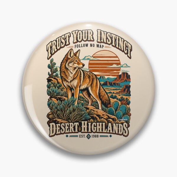 Artikelvorschau, Trust Your Instinct Vintage Coyote entworfen und verkauft von EvergreenPark - Tee Studio.