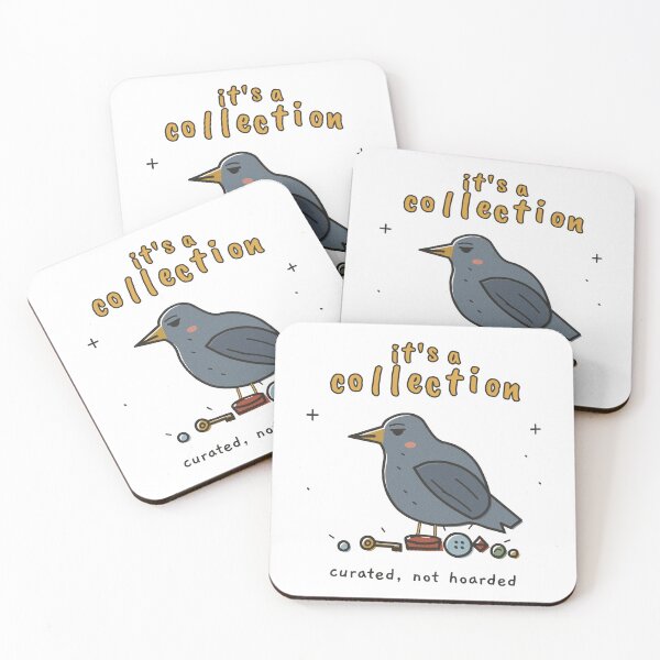 Item preview, It's a Collection Crow - Funny Hoarder Bird designed and sold by GmD08.