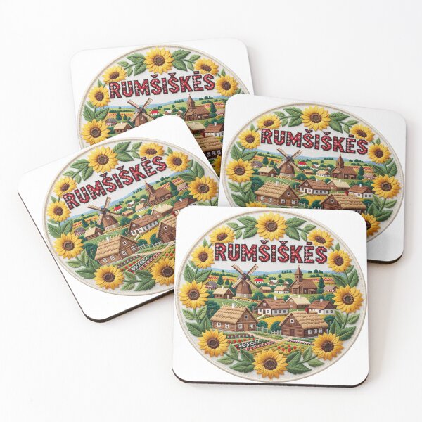 Item preview, Rumsiskes Lithuania Open Air Village Sunflower Embroidered Patch Sticker designed and sold by Imaginarium of Chaos falcon88 .