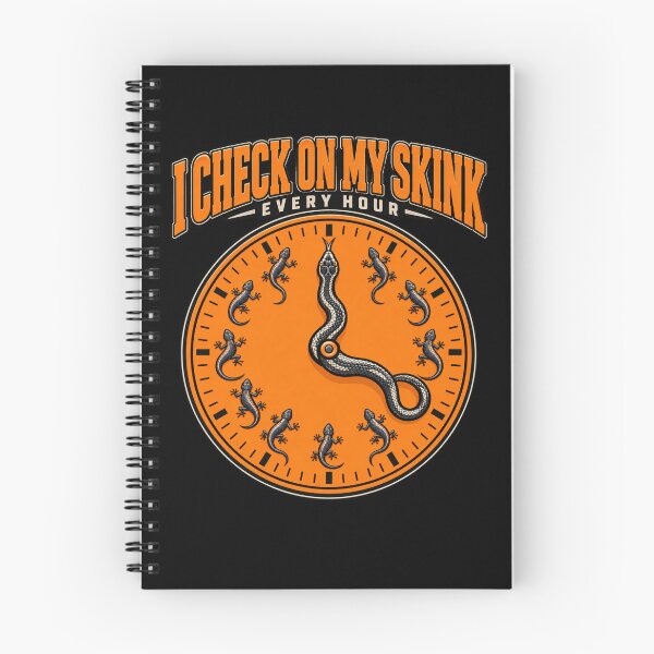 Item preview, I Check On My Skink Every Hour Funny Reptile Lizard Lover T-Shirt designed and sold by Trendably.