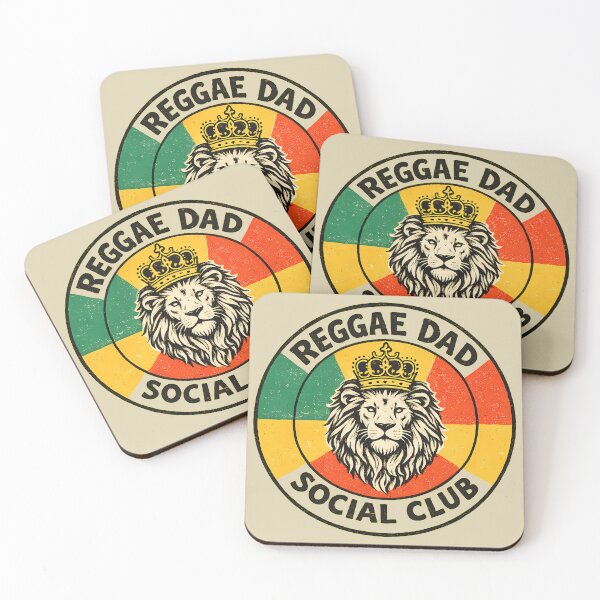 Item preview, Reggae Dad Social Club – Retro Rasta Lion designed and sold by Douglystuff.