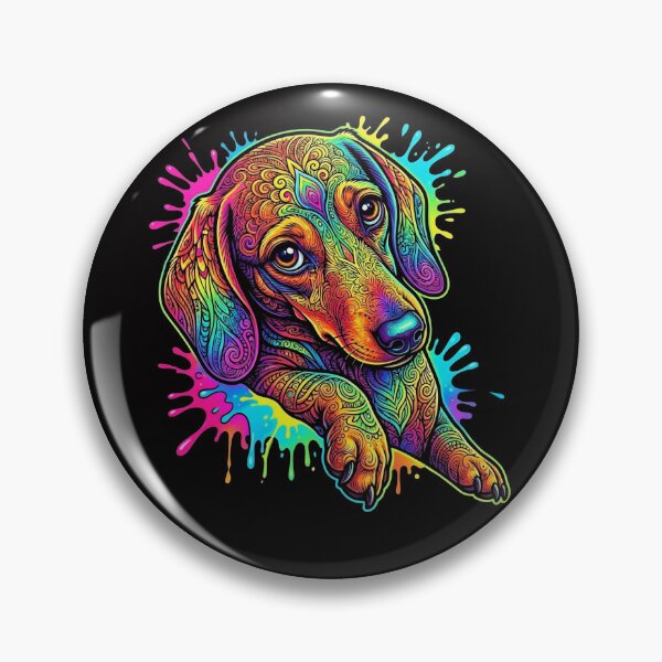Item preview, Psychedelic Dachshund – Colorful Dog  designed and sold by ROCK_WELL.