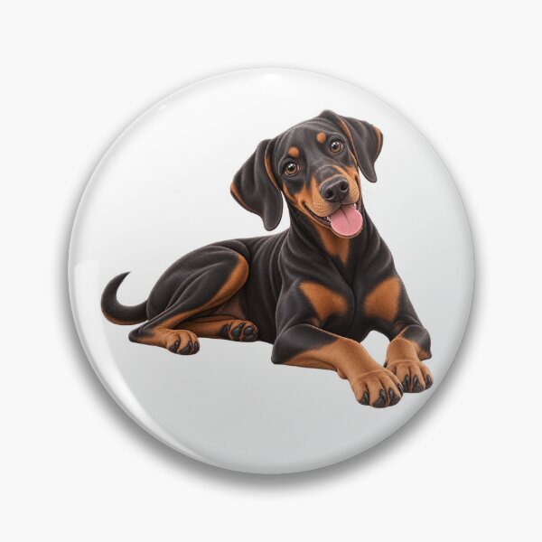 Item preview, Cute Doberman – Adorable Cartoon Dog designed and sold by BerlyArts.