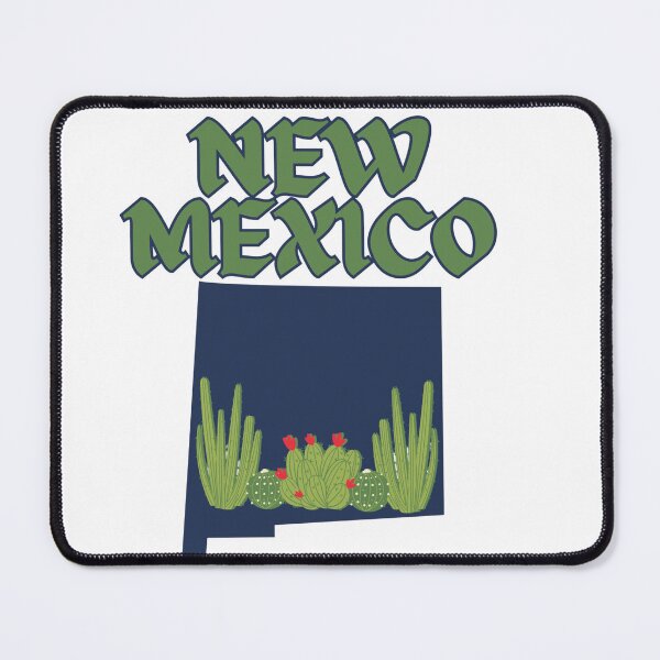 Artikelvorschau, Karte von New Mexico | Umriss des Bundesstaates New Mexico | Kartenkunst der USA entworfen und verkauft von 22k Lab Studio.