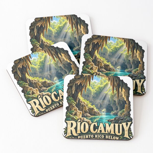 Item preview, Río Camuy — Puerto Rico Below Vintage Cave Travel Design designed and sold by Past in Threads.