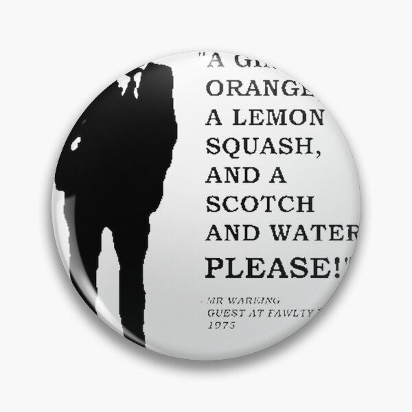 Item preview, Frase de bar vintage inspirada en Fawlty Towers con ginebra, zumo de naranja, zumo de limón y whisky escocés. designed and sold by Digitalova.