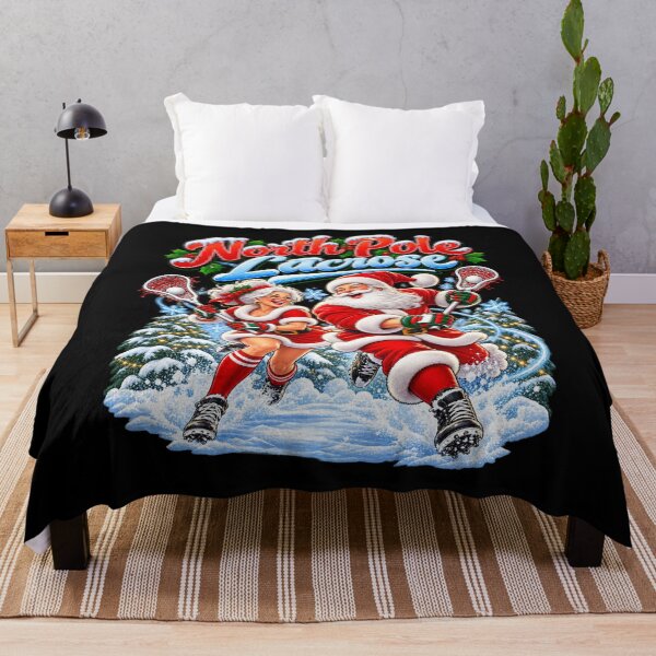 Item preview, NORTH POLE LACROSSE — SANTA & MRS. CLAUS HIT THE FIELD designed and sold by signshirtz.