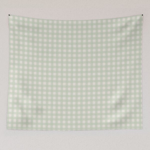 Item preview, Green Gingham Pattern - Basketweave Plaid designed and sold by DGMaxShop.