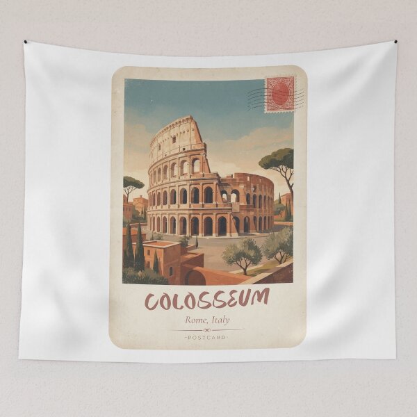Item preview, Colosseum Vintage Travel Poster – Rome Italy designed and sold by DesignMaxa.