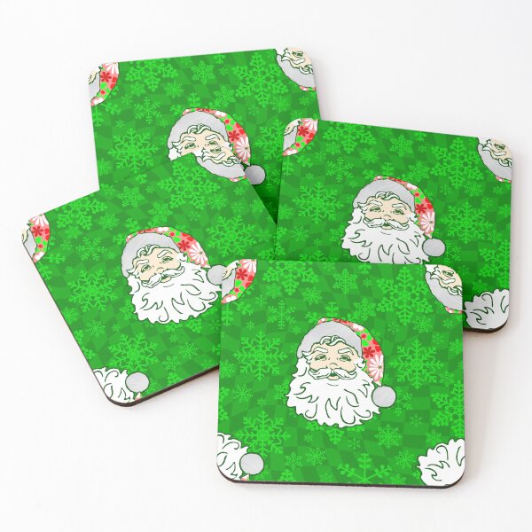 Item preview, vintage christmas groovy 1960s checkered santa  designed and sold by Gossip Rag.