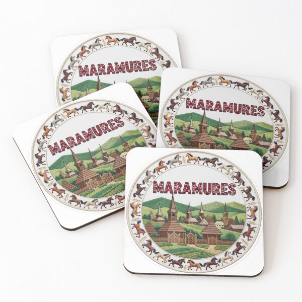 Item preview, Maramures Romania Wooden Church Horse Village Embroidered Patch Sticker designed and sold by Imaginarium of Chaos falcon88 .