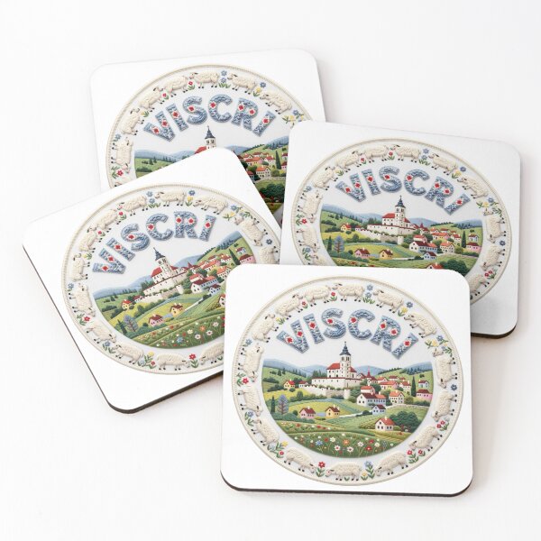 Item preview, Viscri Romania Transylvania Fortified Church Sheep Village Embroidered Patch Sticker designed and sold by Imaginarium of Chaos falcon88 .