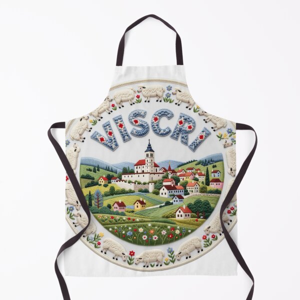 Item preview, Viscri Romania Transylvania Fortified Church Sheep Village Embroidered Patch Sticker designed and sold by Imaginarium of Chaos falcon88 .