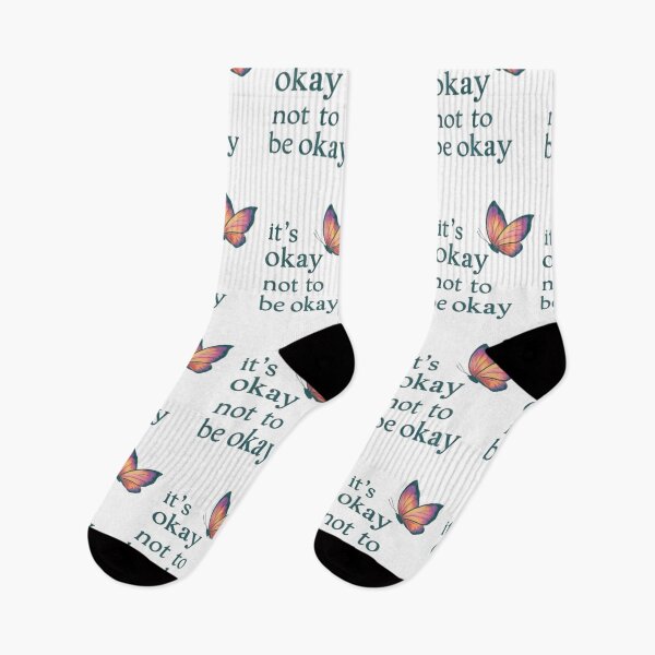 Item preview, It's Okay Not to Be Okay Butterfly Mental Health Self Care Inspirational Quote designed and sold by Kruti Collection.